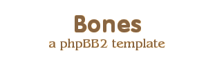 Bones Template Logo